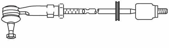 Frap T/455 Steering rod with tip right, set T455