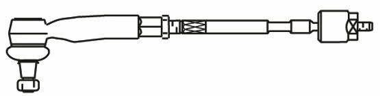 Frap T/553 Steering rod with tip right, set T553