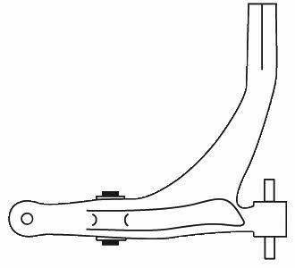 Frap 3444 Suspension arm front lower right 3444
