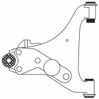 Frap 4452 Suspension arm front lower right 4452