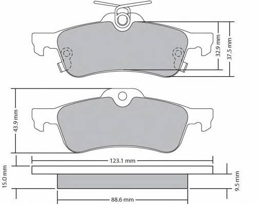 Fremax FBP-1710 Brake Pad Set, disc brake FBP1710