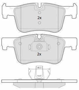 Fremax FBP-1873 Brake Pad Set, disc brake FBP1873