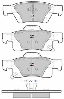 Fremax FBP-1941 Brake Pad Set, disc brake FBP1941
