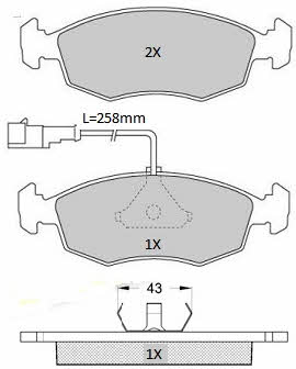 Fremax FBP-1920 Brake Pad Set, disc brake FBP1920