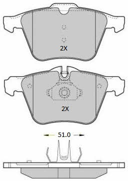 Fremax FBP-1811 Brake Pad Set, disc brake FBP1811