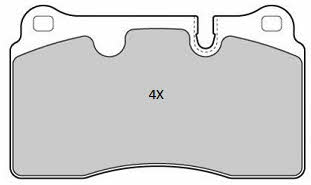 Fremax FBP-1810 Brake Pad Set, disc brake FBP1810