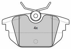 Fremax FBP-1778 Brake Pad Set, disc brake FBP1778