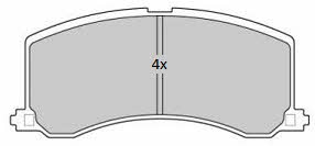Fremax FBP-1775 Brake Pad Set, disc brake FBP1775