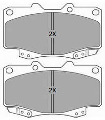 Fremax FBP-1809 Brake Pad Set, disc brake FBP1809