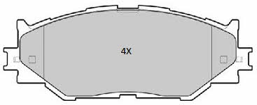 Fremax FBP-1807 Brake Pad Set, disc brake FBP1807