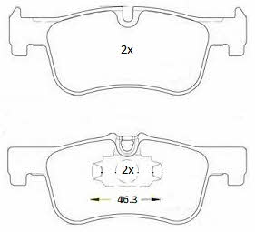 Fremax FBP-1882 Brake Pad Set, disc brake FBP1882