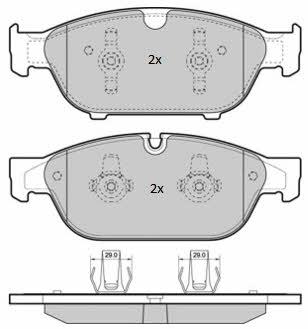 Fremax FBP-1852 Brake Pad Set, disc brake FBP1852