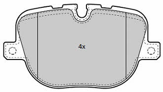 Fremax FBP-1837 Brake Pad Set, disc brake FBP1837