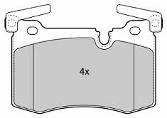 Fremax FBP-1847 Brake Pad Set, disc brake FBP1847