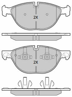 Fremax FBP-1928 Brake Pad Set, disc brake FBP1928