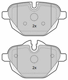 Fremax FBP-1854 Brake Pad Set, disc brake FBP1854