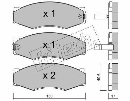 Fri.tech 068.1 Brake Pad Set, disc brake 0681