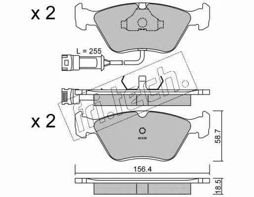 Fri.tech 214.1 Brake Pad Set, disc brake 2141