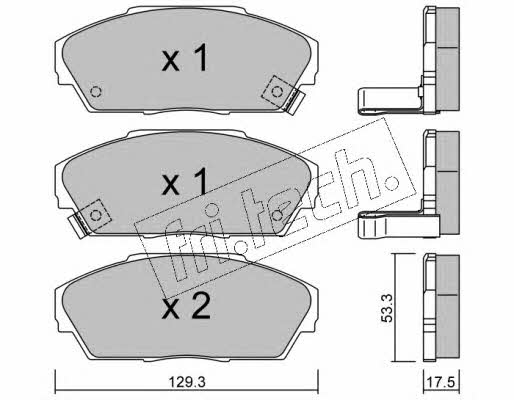 Fri.tech 234.0 Brake Pad Set, disc brake 2340