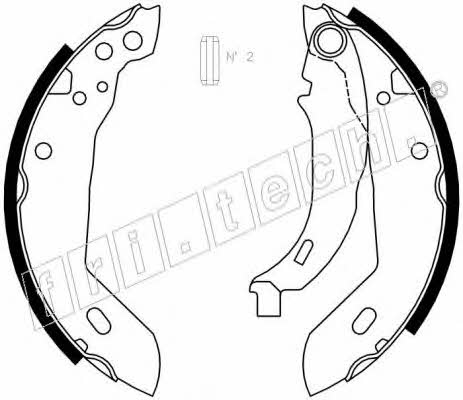 Fri.tech 1079.185 Brake shoe set 1079185