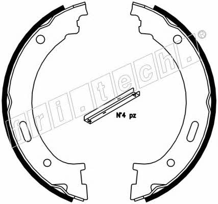 Fri.tech 1088.236 Parking brake shoes 1088236