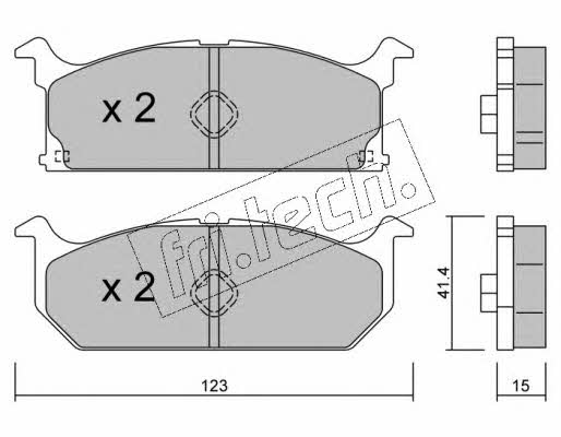 Fri.tech 431.0 Brake Pad Set, disc brake 4310