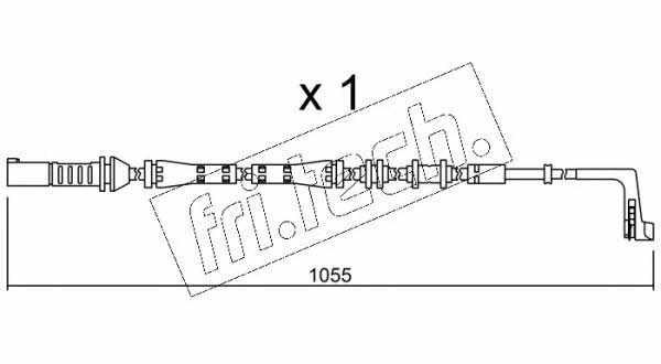 Fri.tech SU.283 Warning contact, brake pad wear SU283