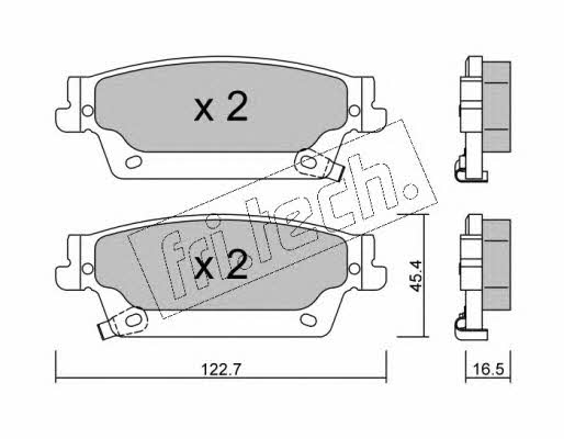 Fri.tech 717.0 Brake Pad Set, disc brake 7170