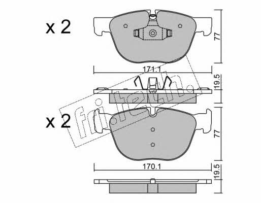 Fri.tech 786.0 Brake Pad Set, disc brake 7860