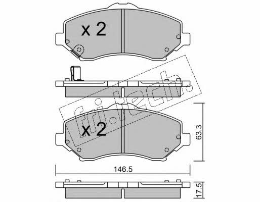 Fri.tech 879.0 Brake Pad Set, disc brake 8790