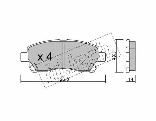 Fri.tech 944.0 Brake Pad Set, disc brake 9440