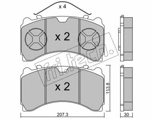 Fri.tech 951.0 Brake Pad Set, disc brake 9510