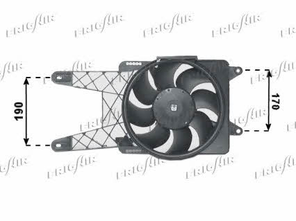 Frig air 0504.1203 Hub, engine cooling fan wheel 05041203