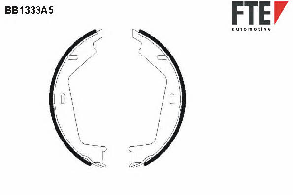 FTE BB1333A5 Parking brake shoes BB1333A5