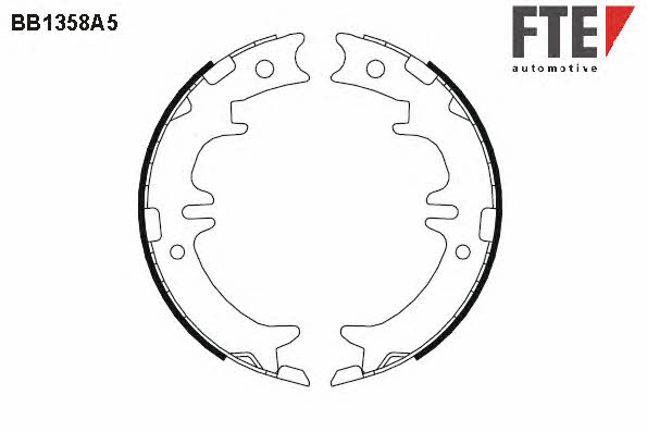 FTE BB1358A5 Parking brake shoes BB1358A5