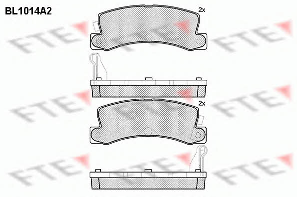 FTE BL1014A2 Brake Pad Set, disc brake BL1014A2