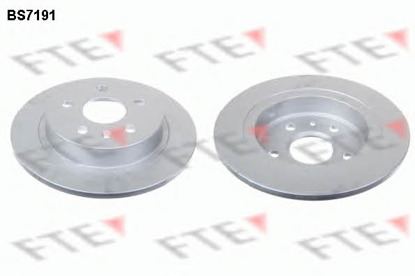 FTE BS7191 Rear brake disc, non-ventilated BS7191
