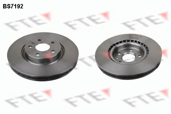 FTE BS7192 Front brake disc ventilated BS7192