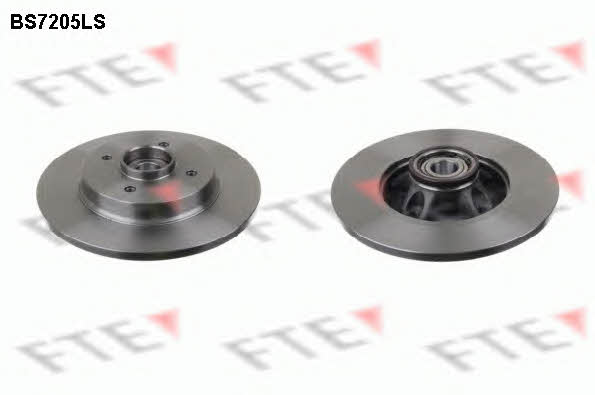 FTE BS7205LS Rear brake disc, non-ventilated BS7205LS