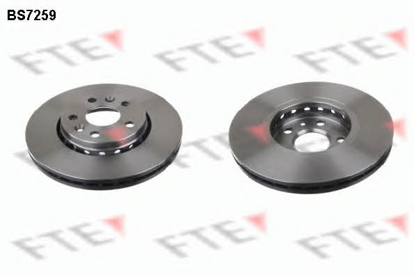 FTE BS7259 Front brake disc ventilated BS7259