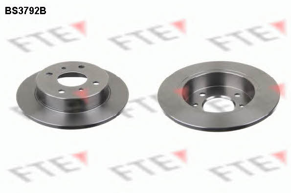 FTE BS3792B Rear brake disc, non-ventilated BS3792B