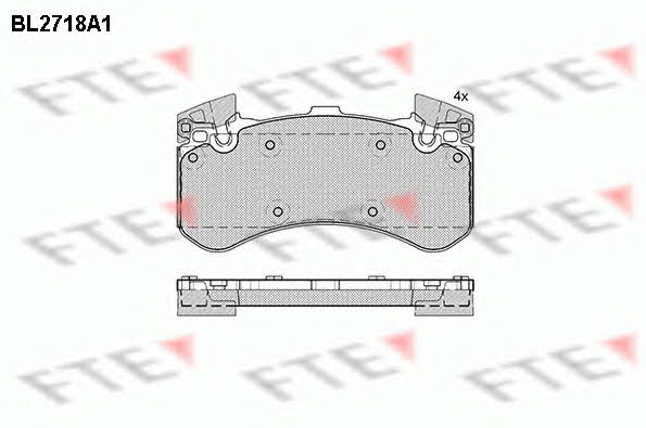 FTE BL2718A1 Brake Pad Set, disc brake BL2718A1