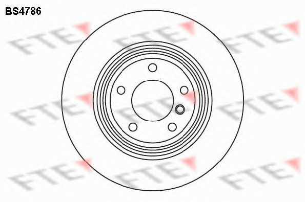 FTE BS4786 Rear ventilated brake disc BS4786