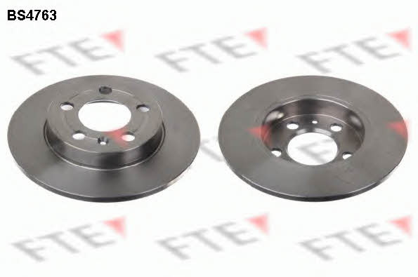 FTE BS4763 Rear brake disc, non-ventilated BS4763