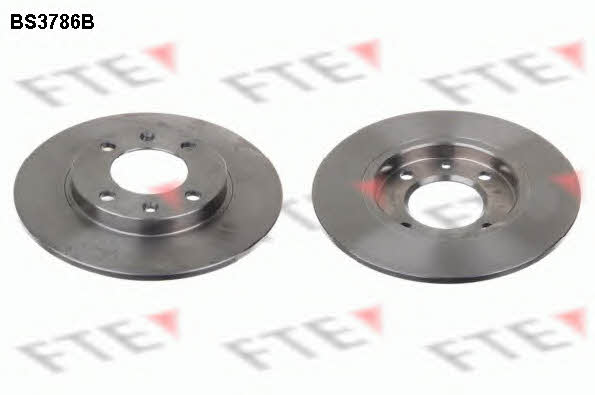 FTE BS3786B Rear brake disc, non-ventilated BS3786B