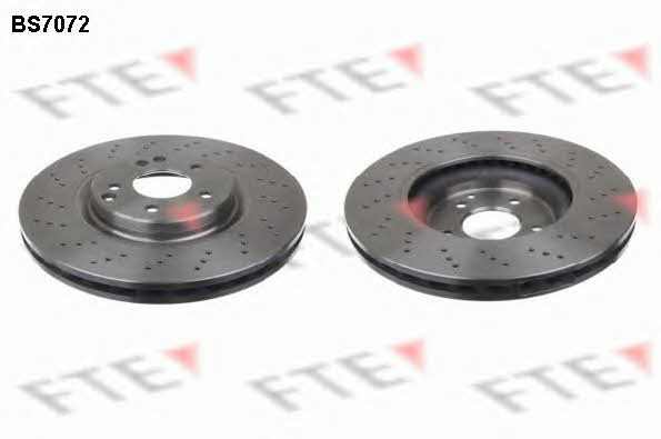 FTE BS7072 Front brake disc ventilated BS7072