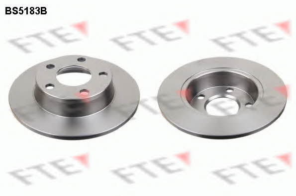 FTE BS5183B Rear brake disc, non-ventilated BS5183B