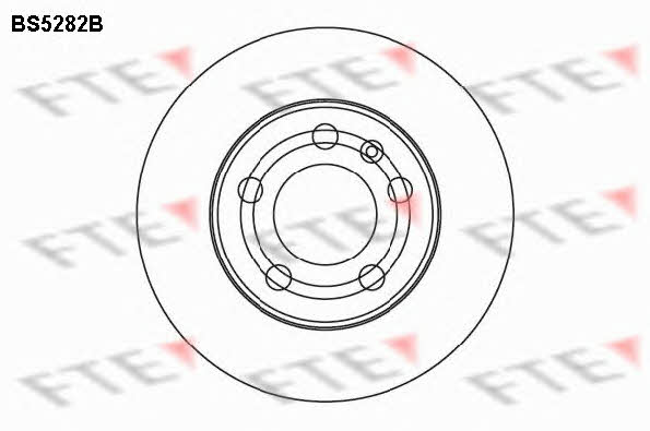 FTE BS5282B Front brake disc ventilated BS5282B