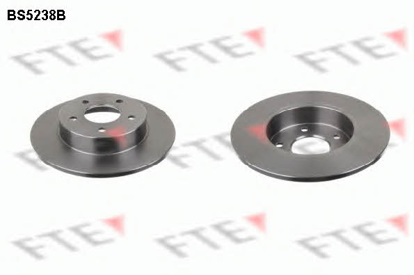 FTE BS5238B Rear brake disc, non-ventilated BS5238B