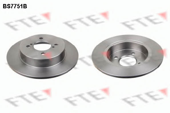FTE BS7751B Rear brake disc, non-ventilated BS7751B